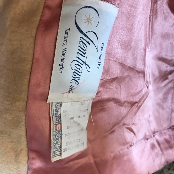 Vintage faux fur coat, sz L - Picture 4 of 4